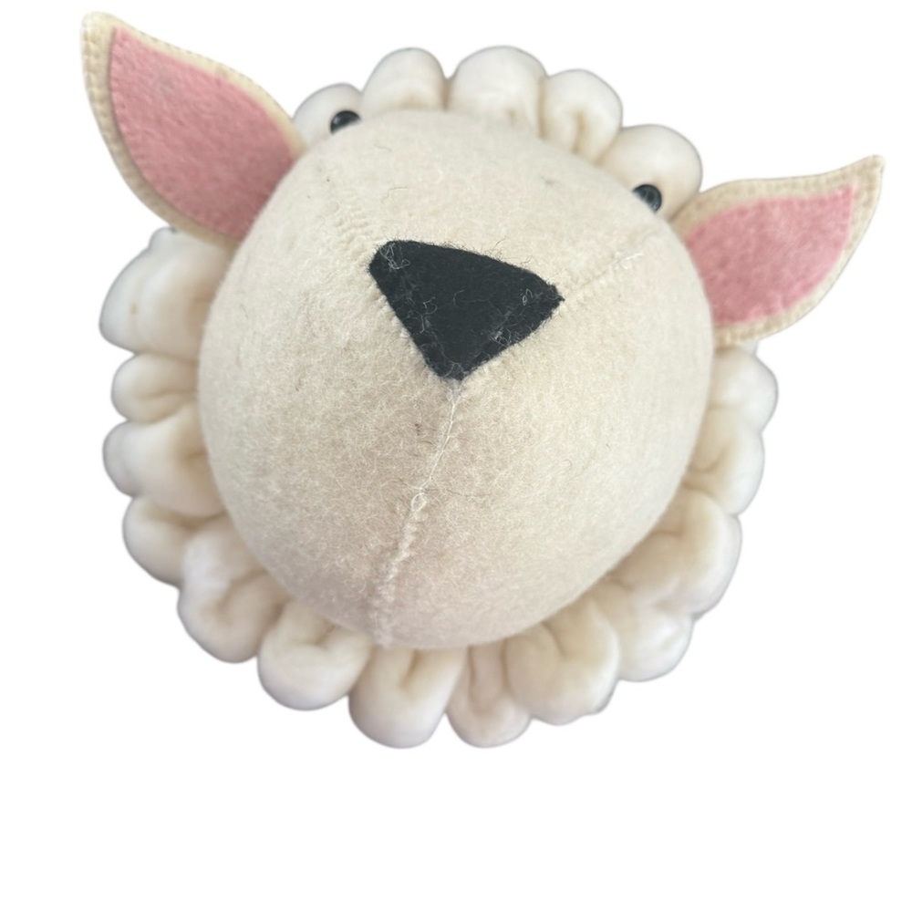 Fiona Walker England Adorable Cream and Pink Sheep, Giraffe and Cow Wall Decor